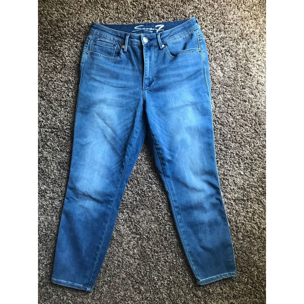 Women's 7 High Rise Ankle Skinny Size 10